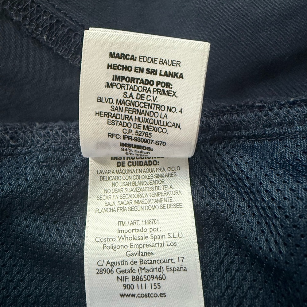Eddie Bauer Dark Blue Trousers Cropped Pants Navy Sz 16 - Picture 8 of 9
